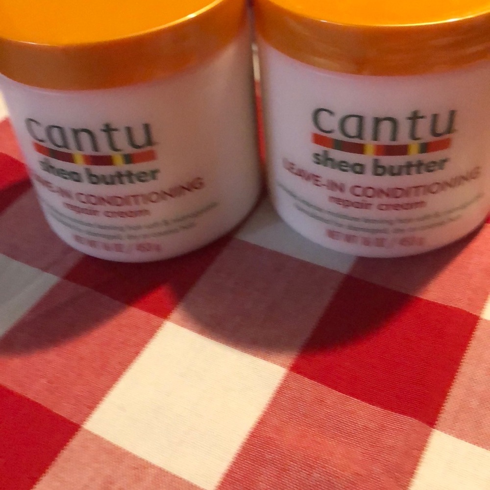 Sold Cantu Shea Butter Leave-In Conditioning Repair Cream 2-16 oz bottles - Picture 2 of 3